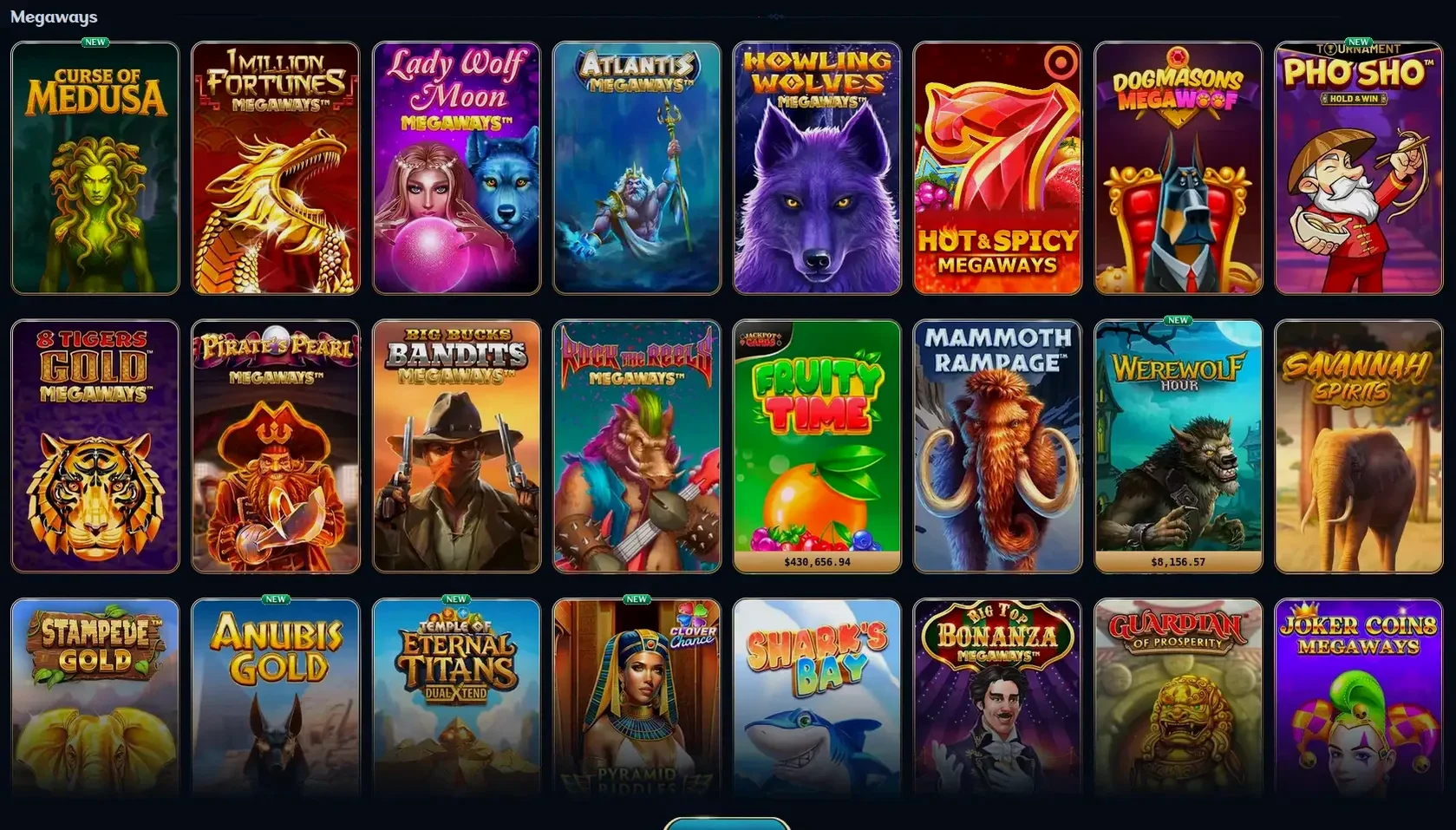 Игровой интерфейс онлайн казино Кэт